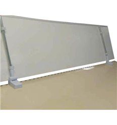 Magnetic banner holder for header