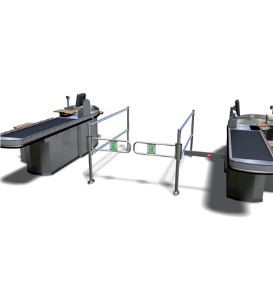 Picior cromat pentru sistem directionare clienti