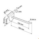 Carlig simplu din plastic pentru Slatwall