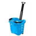 Cos cumparaturi tip Roller din plastic 43 litri