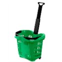 Cos cumparaturi tip Roller din plastic 43 litri