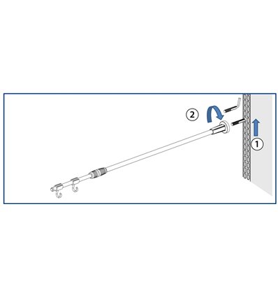 Brat telescopic montaj