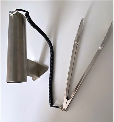 Stainless steel tongs for pastry products with...