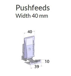 Pusher B40x75,cu front 39x10 mm