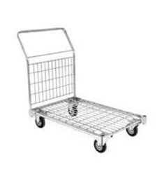 Platforma transport zincata 210 KG cu 2 roti fixe si 2 mobile