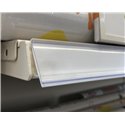 Price profile strip with 2 inclination angles for Tegometall shelves