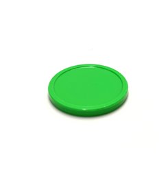 Plastic token for anti-theft unlocking shopping carts