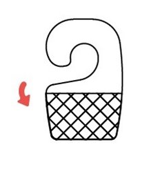 PVC hooks for simple, foldable hooks