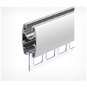 Sina perforata din plastic transparent, 1000 mm