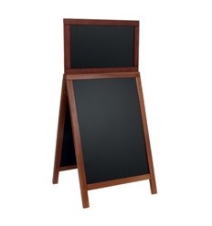 People stopper premium cu rama lemn si tabla neagra cu header, 67x47 cm