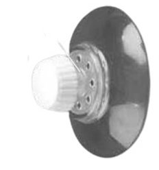Super-strong suction cup with white screw, diameter 60 mm