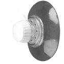 Super-strong suction cup with white screw, diameter 60 mm