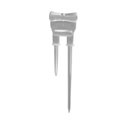 Double needle for price display