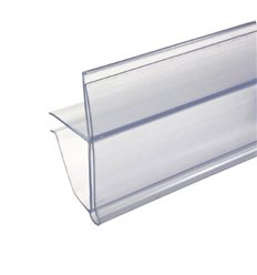 Price profile strip for refrigerated display cases