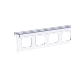 Sina perforata din plastic transparent, 1000 mm