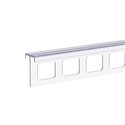 Sina perforata din plastic transparent, 1000 mm