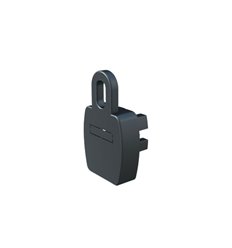 Element capat pentru sina suspendare round SE cu urechiusa de suspendare, negru