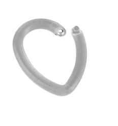 Inel oval din plastic transparent