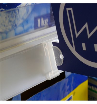 Clema pentru regleta port-eticheta fixare in doua puncte  2