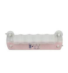 Support cross merchandising showcase with suction cups 5 display faces