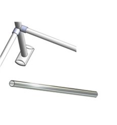 Glossy stainless steel pipe, diameter 40mm