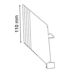 Duplex separator 110x255 mm left duplex S