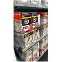 Pushfeed with 25mm front stop, width 28mm, height 70mm, light gray