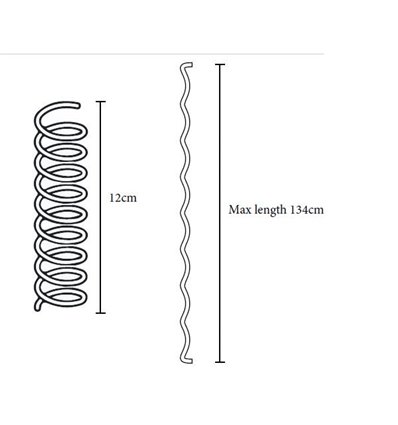 Cablu spiralat, extensibil cu elemente adezive la capete