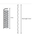 Cablu spiralat, extensibil cu elemente adezive la capete