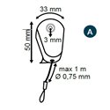 Retractable cable security system