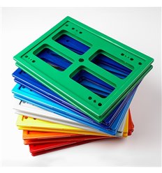 Rama plastic dubla-fata pentru carucioare metalice