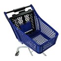 Polypropylene trolley with metal chassis 100 liters