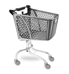 
Polypropylene trolley with metal chassis 80 L