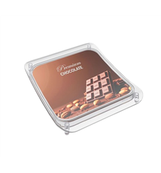 Plastic cashtray, 203x169x16 mm, for 160x155mm print (not included)