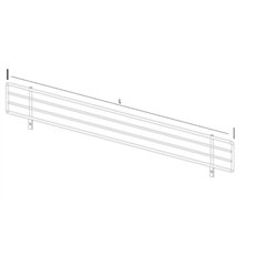 Wire stop 150x1000 mm, chrome-plated
