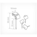 Plastic needle with label holder