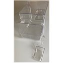 Dispenser vracuri cu lopatica 342.6mm x 225.2mm x 229.5mm transparent