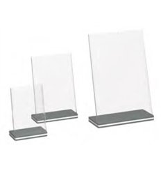 L-shaped poster stand