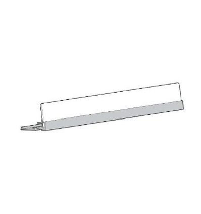 Wide T-rail with adhesive