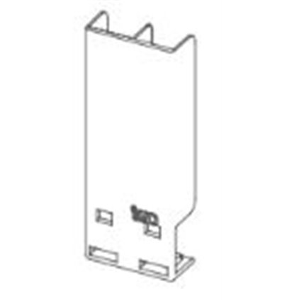 Rear support for semi-automatic merchandising frame