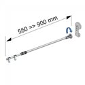 Multibase telescopic banner holder - magnetic