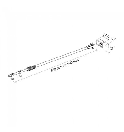 Multibase telescopic banner holder for crossbar
