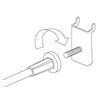 Multibase telescopic banner holder for pegboard