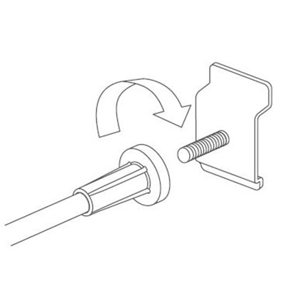 Multibase telescopic banner holder for slatwall