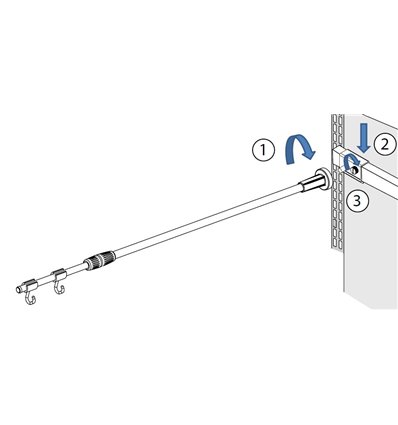 Multibase telescopic banner holder for crossbar 2