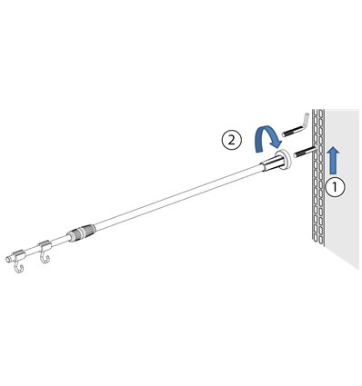 Multibase telescopic banner holder for upright 2